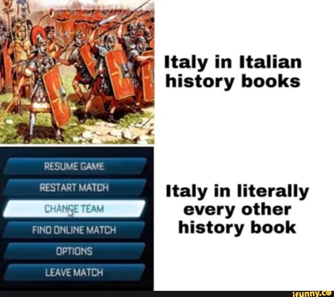 Italy changes teams